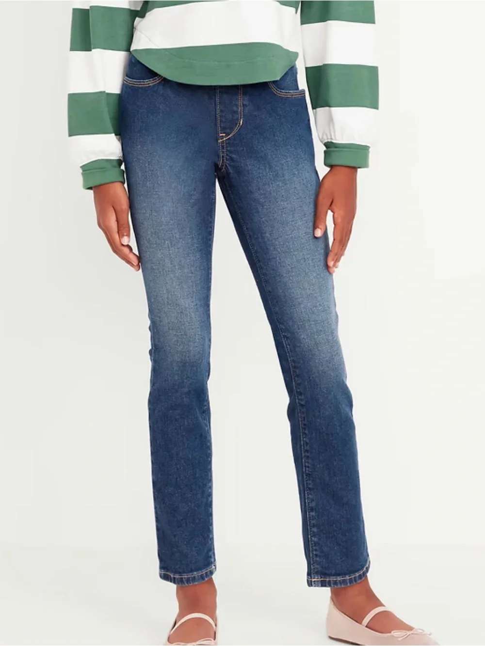 Old Navy Girls' 10-12/Large Blue Stretch Skinny Jeans